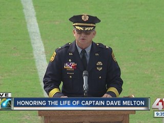 Chief Terry Zeigler provides an emotional tribute to Dave Melton