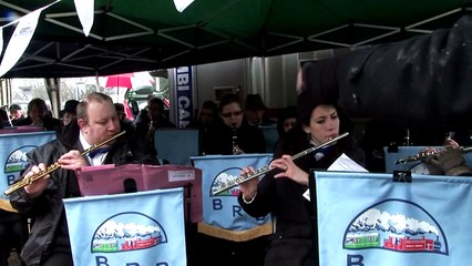 The Bluebell Railway arrives at East Grinstead - 23 March 2013