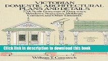 [PDF] Victorian Domestic Architectural Plans and Details: 734 Scale Drawings of Doorways, Windows,