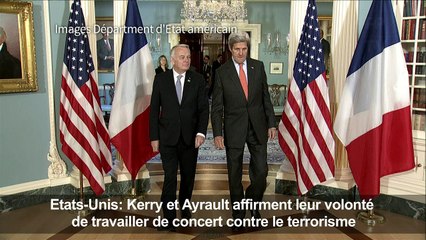 Etats-Unis: Rencontre entre Ayrault et Kerry