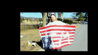 Pennsylvania man arrested for painting 'AIM' on American flag that he flew upside down gets $55,0...