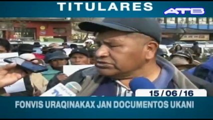 Titulares ATB Noticias Aymara miércoles 15 de junio