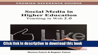 Read Social Media in Higher Education: Teaching in Web 2.0 Ebook Free