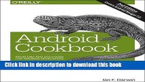 Read Android Cookbook: Problems and Solutions for Android Developers  Ebook Free