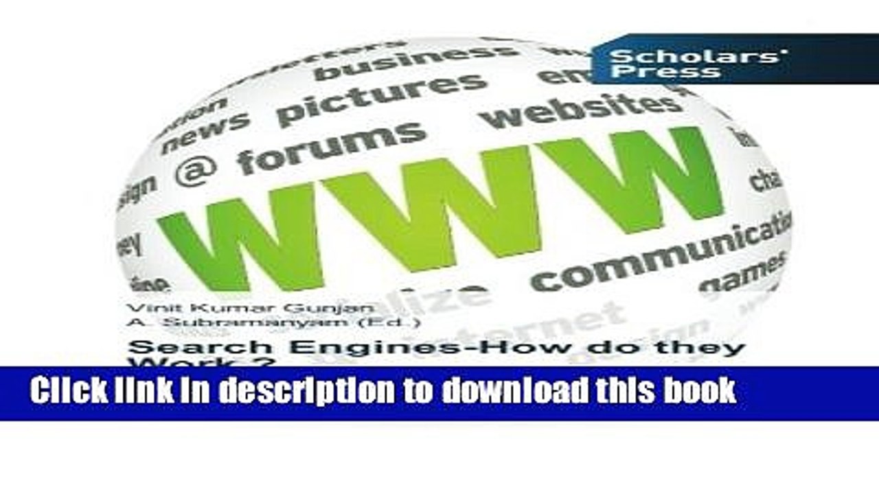 Read Search Engines-How do they Work ?: Crawlers   SEO PDF Online