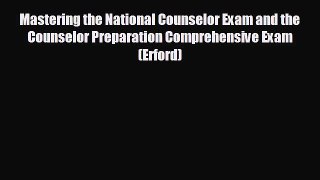 READ book Mastering the National Counselor Exam and the Counselor Preparation Comprehensive
