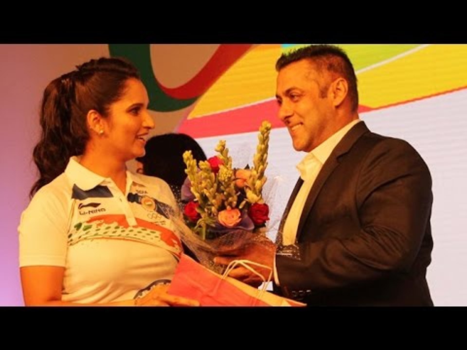 Salman Khan Sends Off Indian Athletes For Rio Omlypics 2016 Pics - Sania Mirza