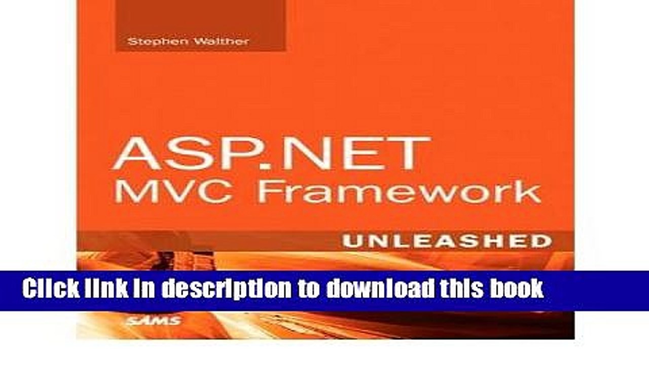 Download ASP.NET MVC Framework Unleashed (Unleashed) (Paperback) - Common  Ebook Free
