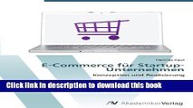 Download E-Commerce fÃ¼r Startup-Unternehmen: Konzeption und Realisierung (German Edition)  Ebook