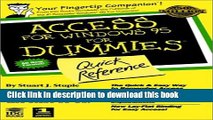 Read Access for Windows 95 For Dummies: Quick Reference Ebook Free
