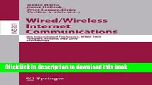 Read Wired/Wireless Internet Communications: 6th International Conference, WWIC 2008 Tampere,