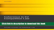 [PDF]  Coherence in EU Competition Law (Oxford Studies in European Law)  [Download] Full Ebook