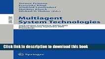 Read Multiagent System Technologies: Third German Conference, MATES 2005, Koblenz, Germany,