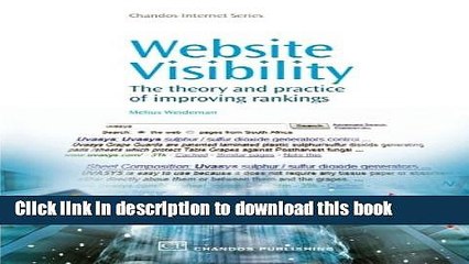 Read Website Visibility: The Theory and Practice of Improving Rankings (Chandos Internet)  Ebook