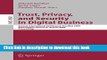 Download Trust, Privacy, and Security in Digital Business: Second International Conference,