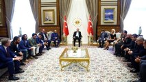 Fatih Terim ve Arda Turan Cumhurbaşkanını Ziyaret Etti