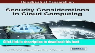 Read Handbook of Research on Security Considerations in Cloud Computing Ebook Free