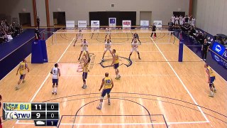 2014-11-22 TWU Men's Volleyball Highlights vs Brandon