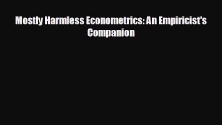 Free [PDF] Downlaod Mostly Harmless Econometrics: An Empiricist's Companion#  DOWNLOAD ONLINE