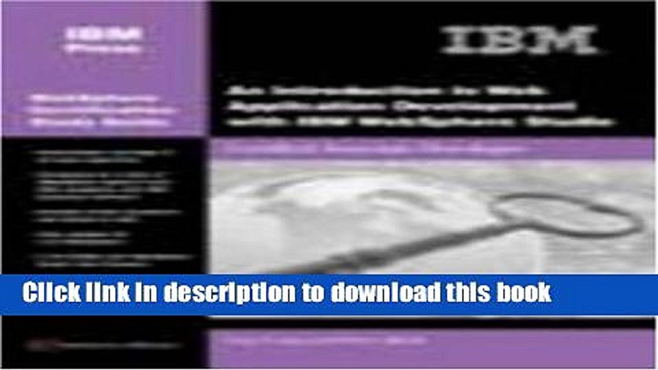 Read An Introduction to Web Application Development with IBM WebSphere Studio: IBM Certified