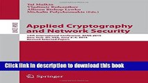 Download Applied Cryptography and Network Security: 13th International Conference, ACNS 2015, New