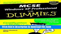 Read MCSE Windows XP Professional For Dummies Ebook Free