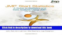 Read Book Jmp Start Statistics: A Guide to Statistics and Data Analysis Using Jmp, Fifth Edition