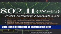 Read Wi-Fi (802.11) Network Handbook Ebook Free