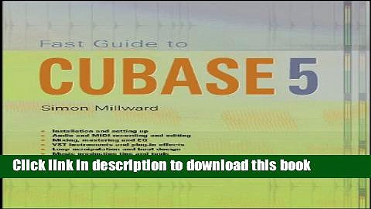 Read Fast Guide to Cubase 5 Ebook Free