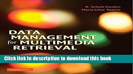 Download Data Management for Multimedia Retrieval Ebook Free