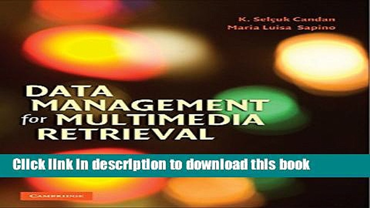 Download Data Management for Multimedia Retrieval Ebook Free