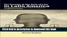 Read Books Tax Evasion and the Rule of Law in Latin America: The Political Culture of Cheating and