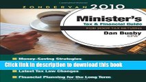 Read Books Zondervan 2010 Minister s Tax and Financial Guide: For 2009 Tax Returns (Zondervan