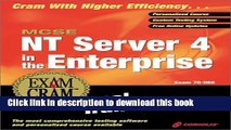 Download MCSE NT Server 4 in the Enterprise Exam Cram Personal Trainer with CDROM Ebook Free