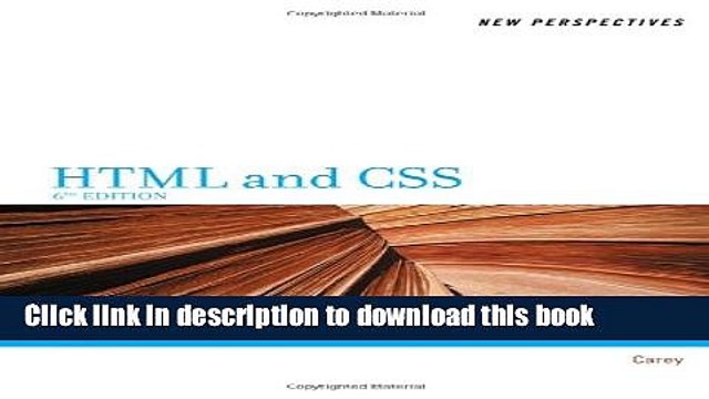 Read New Perspectives on HTML and CSS: Brief Ebook Free