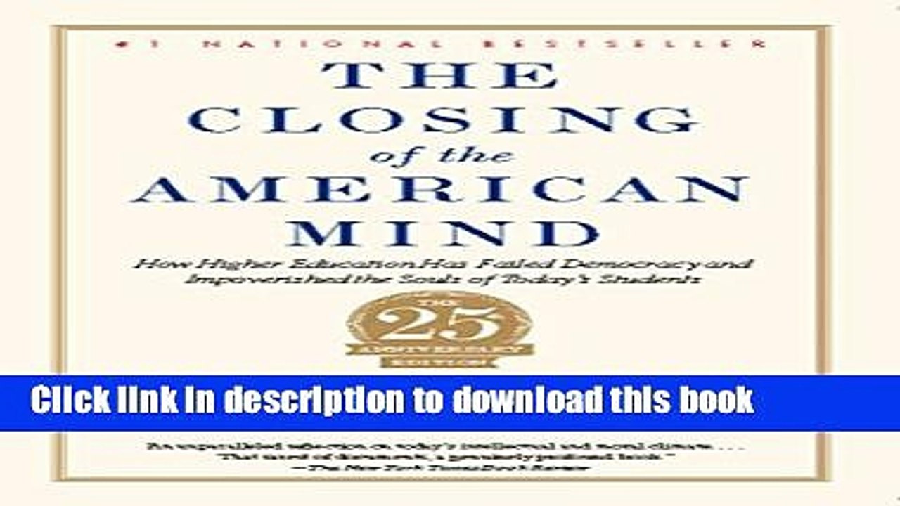 Read Closing of the American Mind  Ebook Free