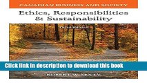 Download Canadian Business   Society: Ethics, Responsibilities and Sustainability with Connect