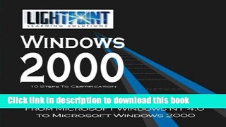 Read Migrating from Microsoft Windows NT 4.0 to Microsoft Windows 2000 Ebook Free