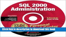 Read McSe SQL 2000 Administration Exam Cram Personal Test Center: Exam 70-224 Ebook Free