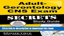 [PDF] Adult-Gerontology CNS Exam Secrets Study Guide: CNS Test Review for the Adult-Gerontology