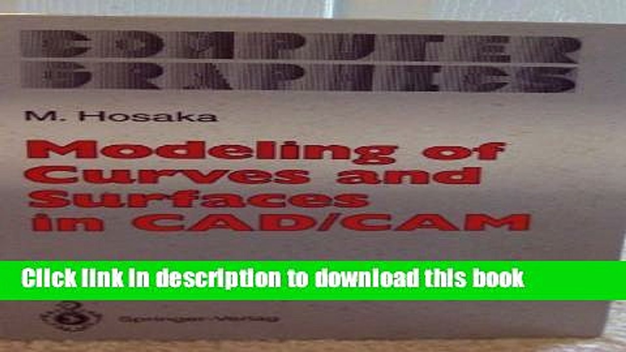 Read Modeling of Curves and Surfaces in Cad/Cam (Computer Graphics-Systems and Applications)  PDF