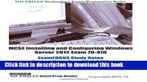 Read MCSE Installing and Configuring Windows Server 2012 Exam 70-410 ExamFOCUS Study Notes