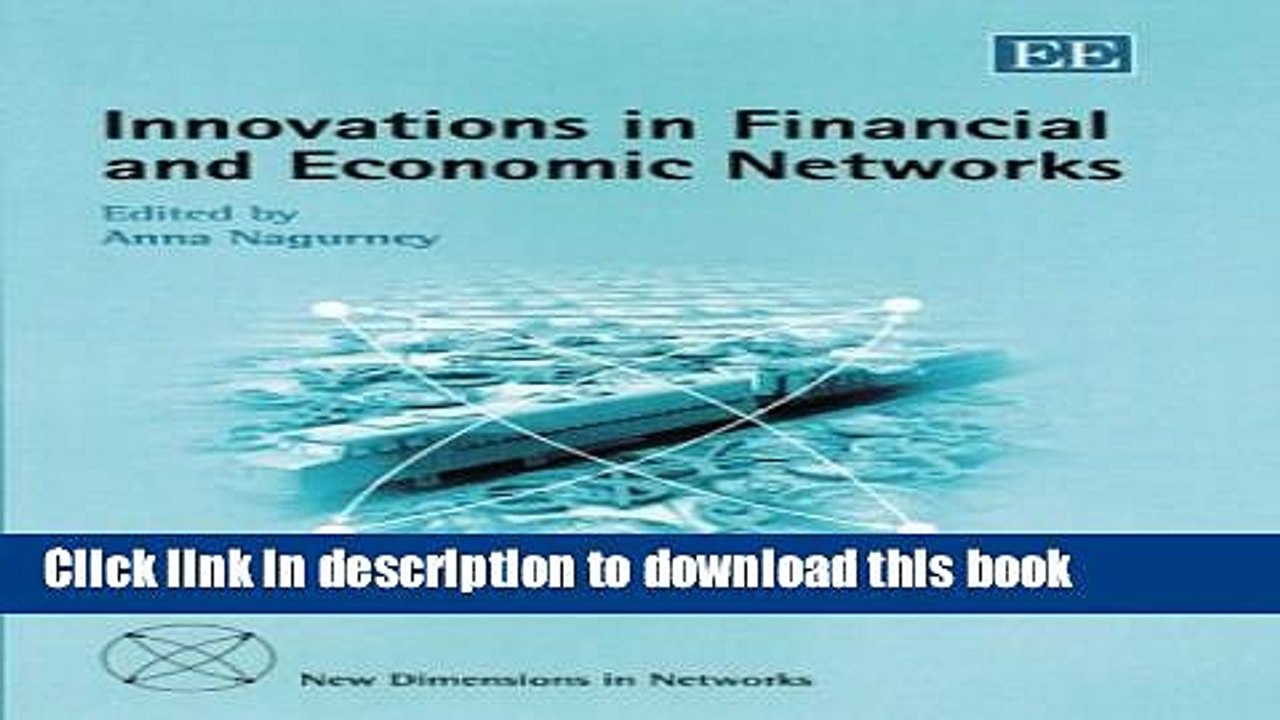 Read Innovations in Financial and Economic Networks (New Dimensions in Networks)  Ebook Online