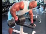 Dumbbell rows 65kg for 15 reps