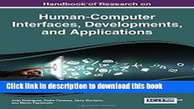 Read Handbook of Research on Human-Computer Interfaces, Developments, and Applications (Advances