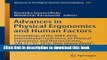 Download Advances in Physical Ergonomics and Human Factors: Proceedings of the Ahfe 2016