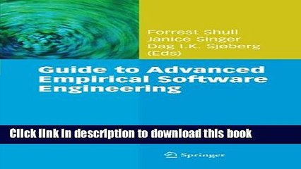 Download Guide to Advanced Empirical Software Engineering  Ebook Free