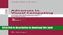 Read Advances in Visual Computing: 7th International Symposium, ISVC 2011, Las Vegas, NV, USA,