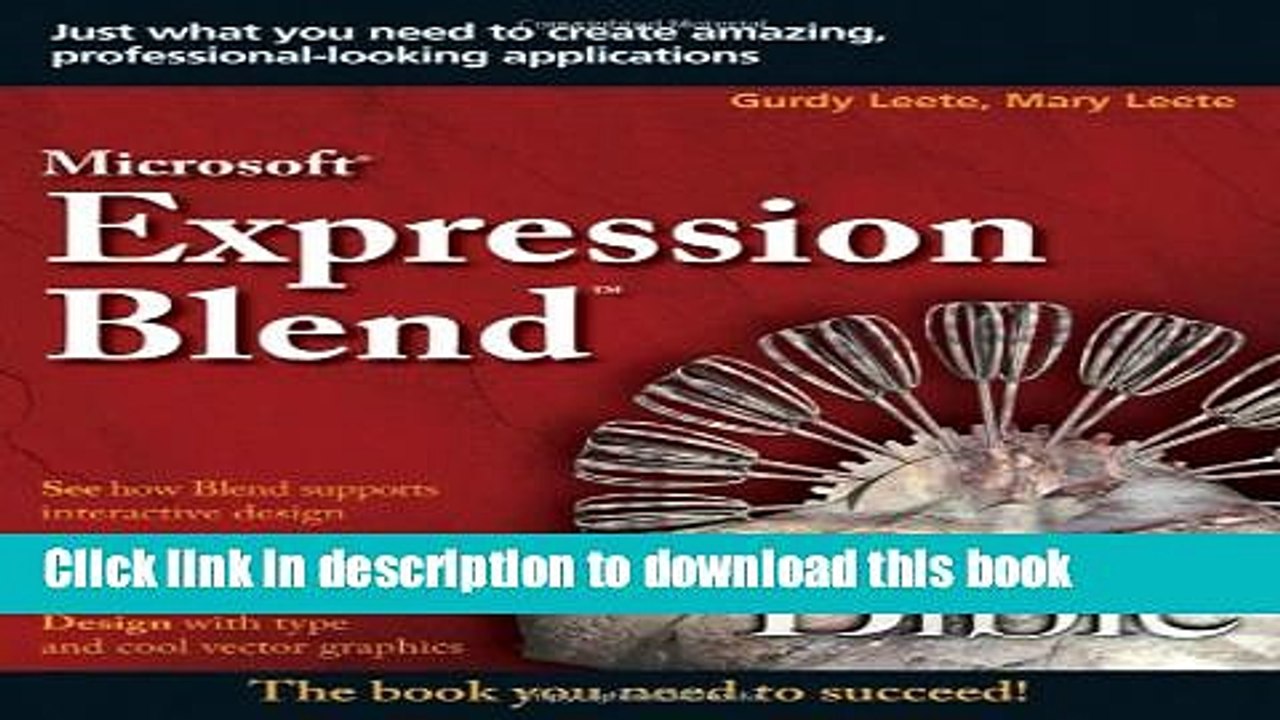 Download Microsoft Expression Blend Bible  Ebook Free