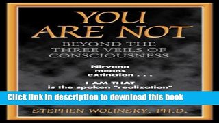 Download You Are Not: Beyond the Three Veils of Consciousness  Ebook Free